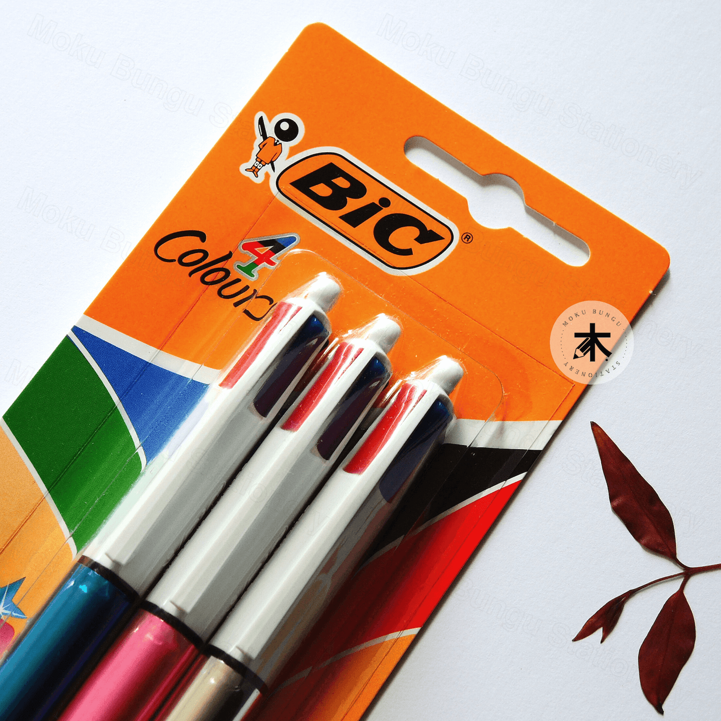 BIC - Limited Edition Shine Metallic Barrels - 4 Colours Ballpoint Pens 1.0 mm - Pack of 3