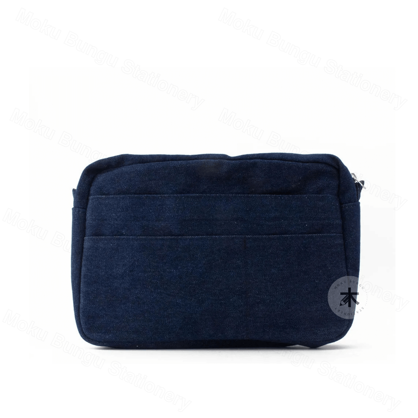 Delfonics - Utility Pouch - Inner Carrying Bag (M) - Dark Blue Denim x Orange