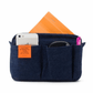 Delfonics - Utility Pouch - Inner Carrying Bag (S) - Dark Blue Denim x Orange
