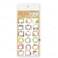Furukawa Shiko - Planner Sticker Sheet - Watashi-Biyori Series - Decorative Frames
