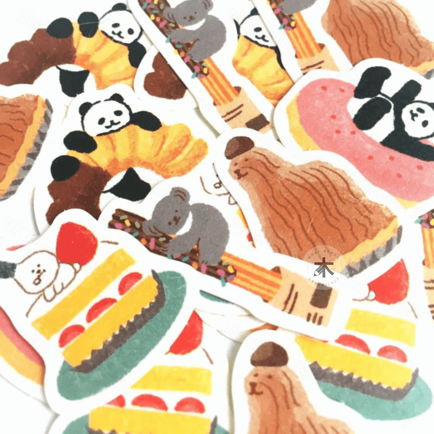 Furukawa Shiko - Washi Flake Stickers - Animal Sweets Studio Series - Western Sweets