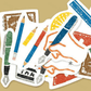 Furukawa Shiko - Washi Flake Stickers - Pochitto Series - Stationery