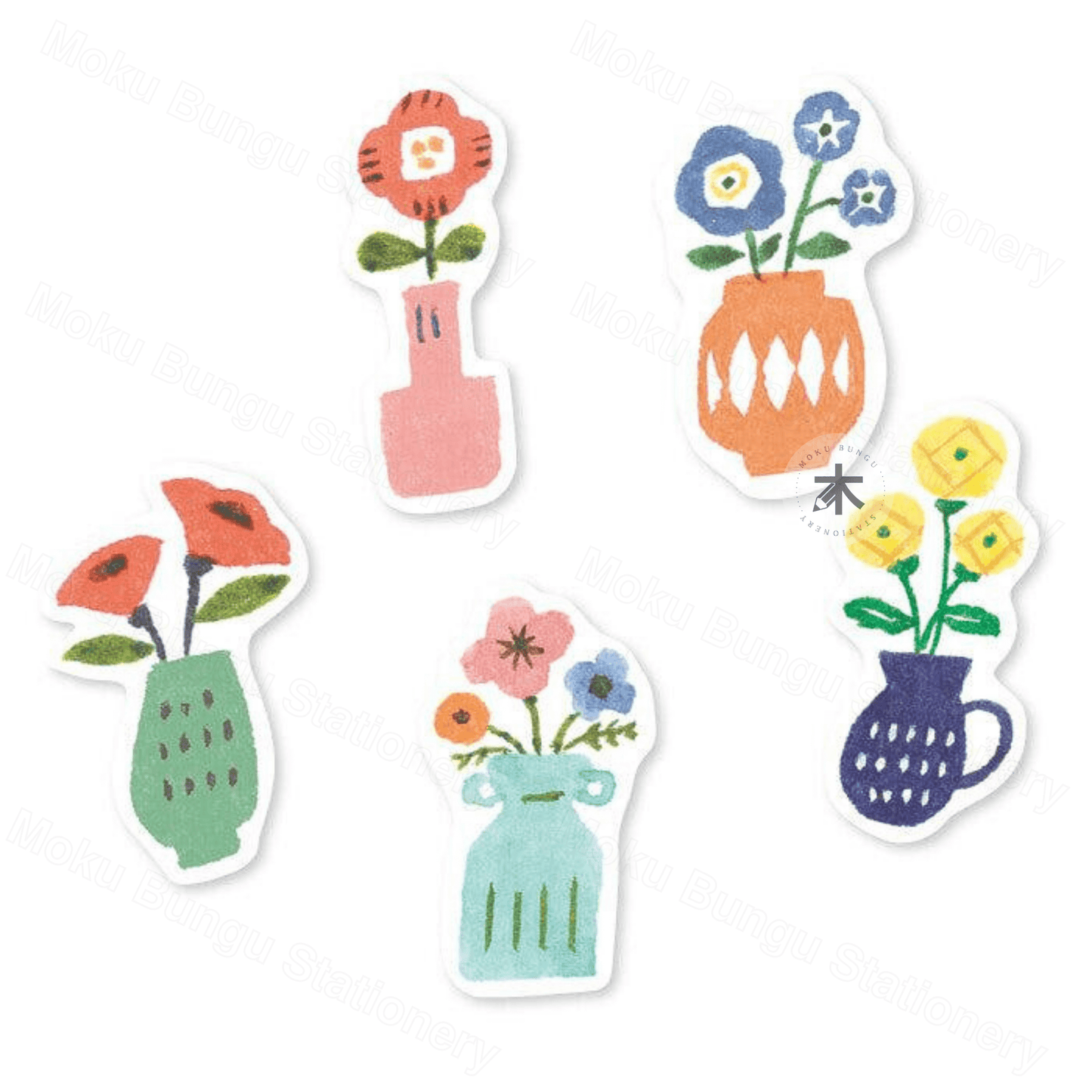 Furukawa Shiko - Washi Flake Stickers - Watashi-Biyori Series - Flowers