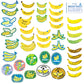 Greeting Life - Hako Seal - Mini Box of Flake Stickers - Banana