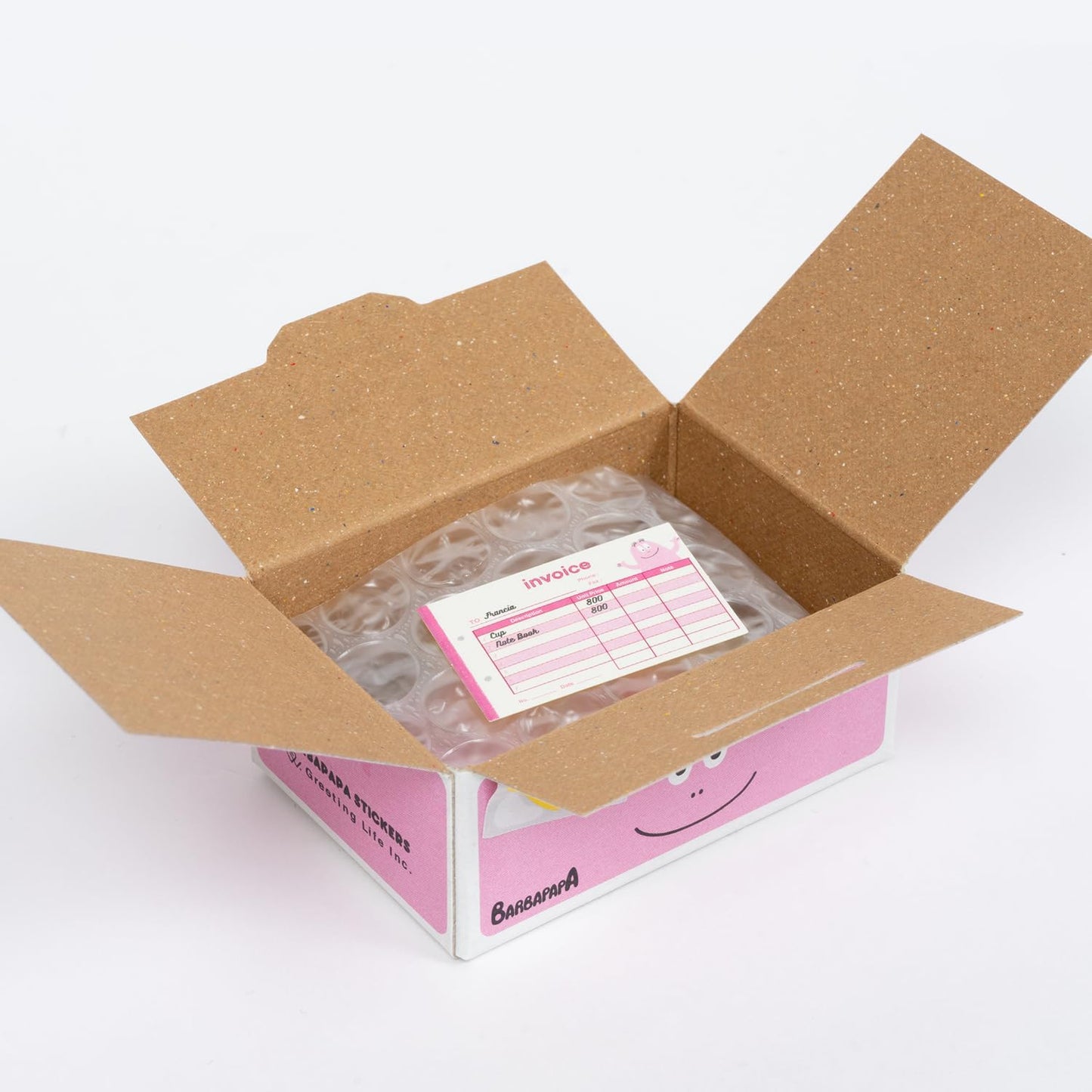 Greeting Life - Hako Seal - Mini Box of Flake Stickers - Barbapapa