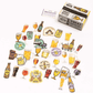 Greeting Life - Hako Seal - Mini Box of Flake Stickers - Beer