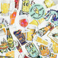 Greeting Life - Hako Seal - Mini Box of Flake Stickers - Beer