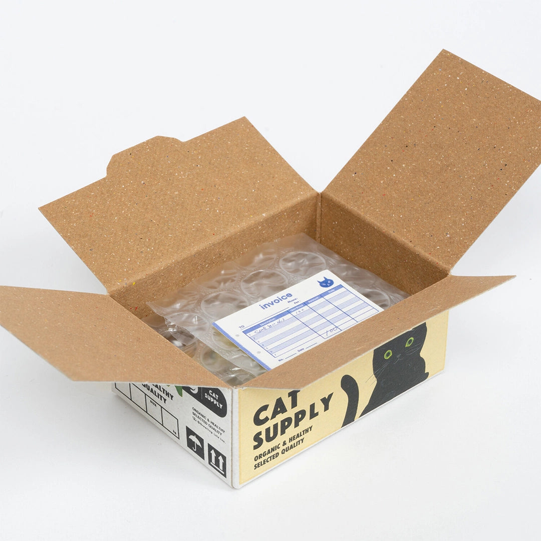 Greeting Life - Hako Seal - Mini Box of Flake Stickers - Cat Supply