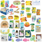 Greeting Life - Hako Seal - Mini Box of Flake Stickers - Cat Supply