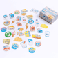 Greeting Life - Hako Seal - Mini Box of Flake Stickers - Dairy