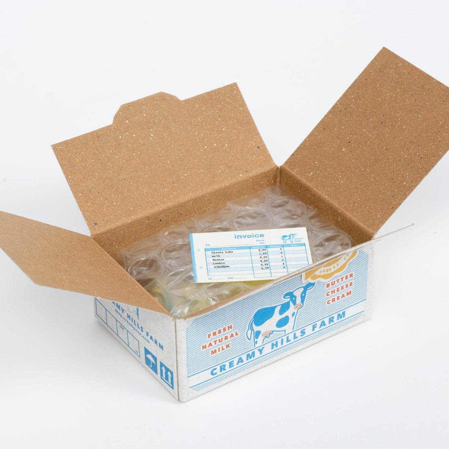 Greeting Life - Hako Seal - Mini Box of Flake Stickers - Dairy