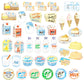 Greeting Life - Hako Seal - Mini Box of Flake Stickers - Dairy