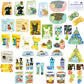 Greeting Life - Hako Seal - Mini Box of Flake Stickers - Dog Supply