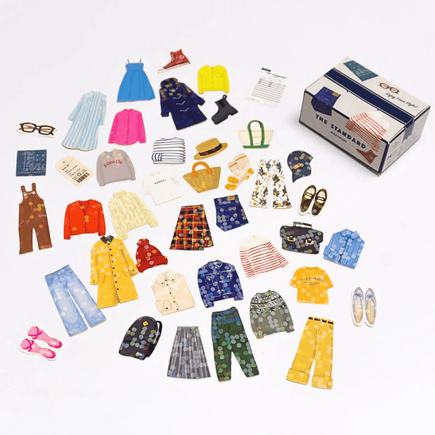 Greeting Life - Hako Seal - Mini Box of Flake Stickers - Fashion