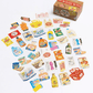 Greeting Life - Hako Seal - Mini Box of Flake Stickers - Grocery