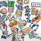 Greeting Life - Hako Seal - Mini Box of Flake Stickers - Japan