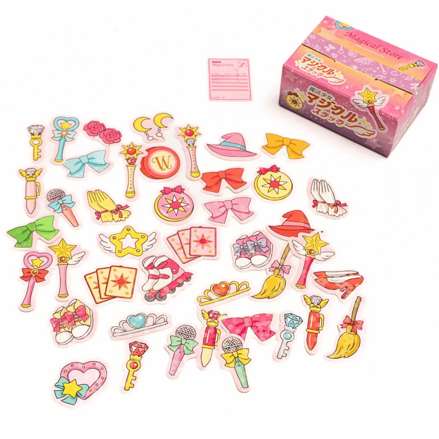 Greeting Life - Hako Seal - Mini Box of Flake Stickers - Magical Girl