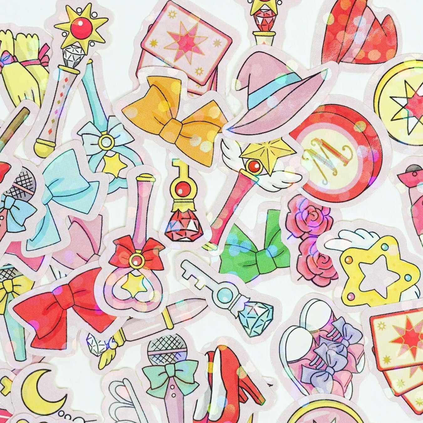 Greeting Life - Hako Seal - Mini Box of Flake Stickers - Magical Girl