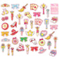Greeting Life - Hako Seal - Mini Box of Flake Stickers - Magical Girl