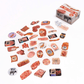 Greeting Life - Hako Seal - Mini Box of Flake Stickers - Meat