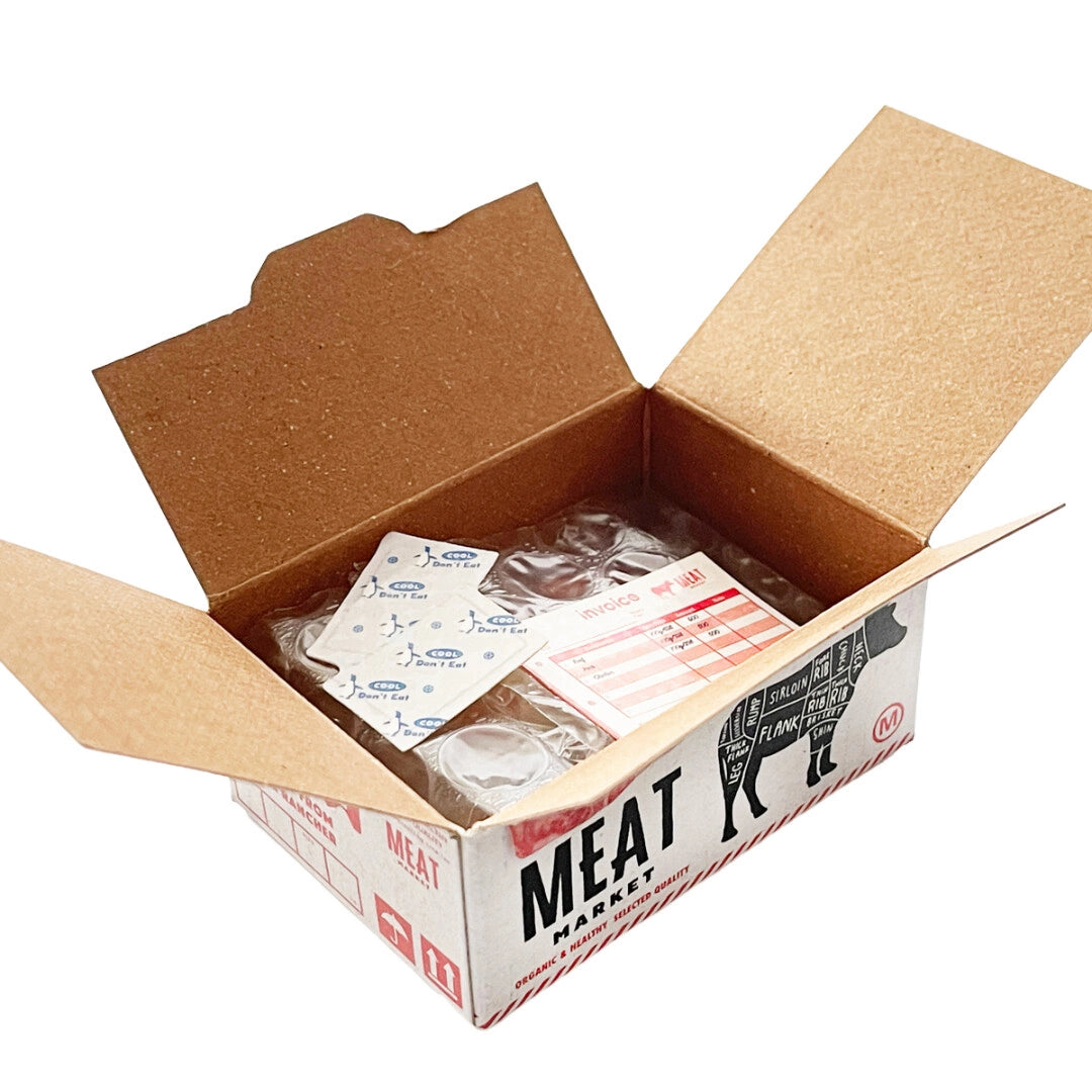 Greeting Life - Hako Seal - Mini Box of Flake Stickers - Meat