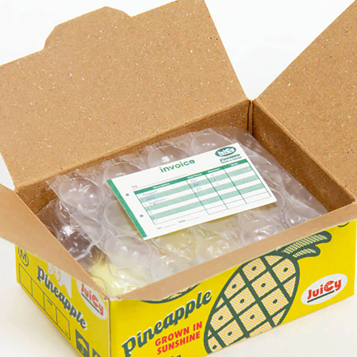 Greeting Life - Hako Seal - Mini Box of Flake Stickers - Pineapple