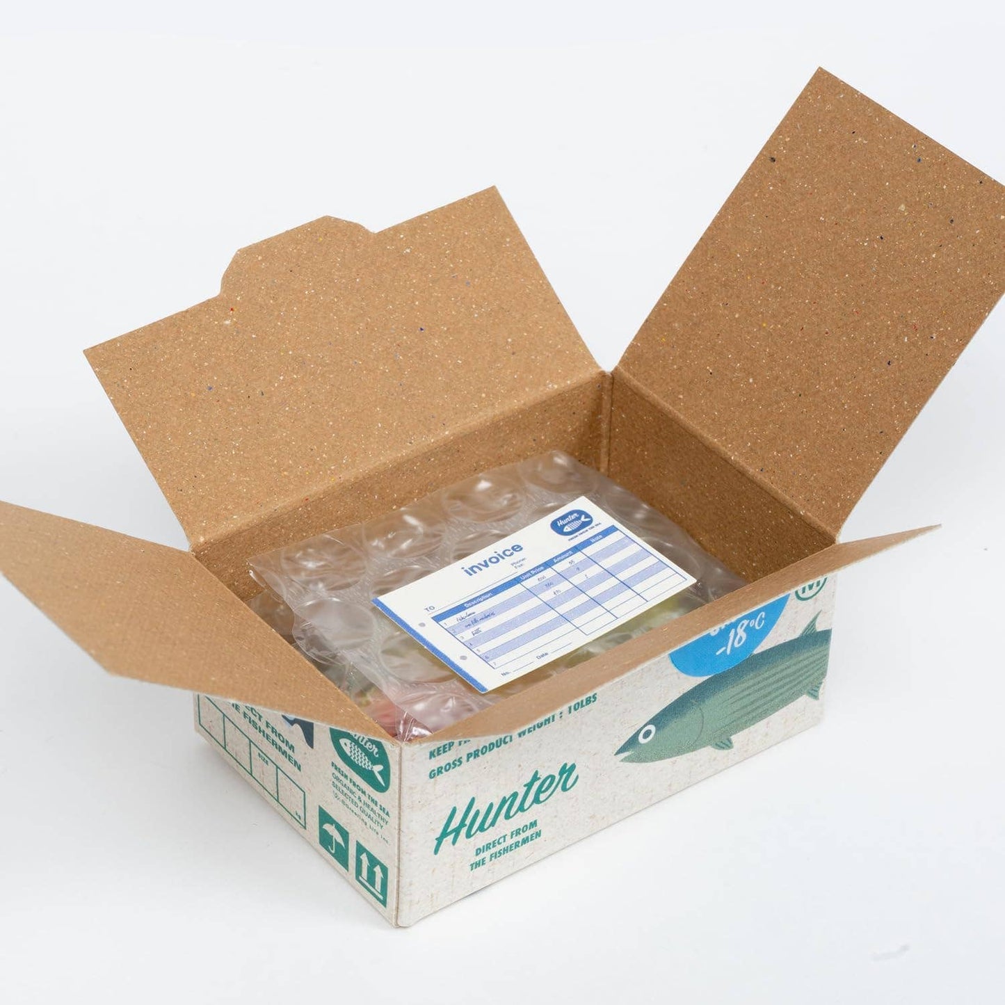 Greeting Life - Hako Seal - Mini Box of Flake Stickers - Seafood