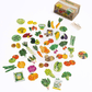 Greeting Life - Hako Seal - Mini Box of Flake Stickers - Vegetable