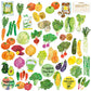 Greeting Life - Hako Seal - Mini Box of Flake Stickers - Vegetable
