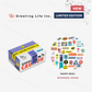 Greeting Life - Hako Seal - Mini Box of Flake Stickers - Warning Signs