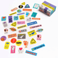 Greeting Life - Hako Seal - Mini Box of Flake Stickers - Warning Signs