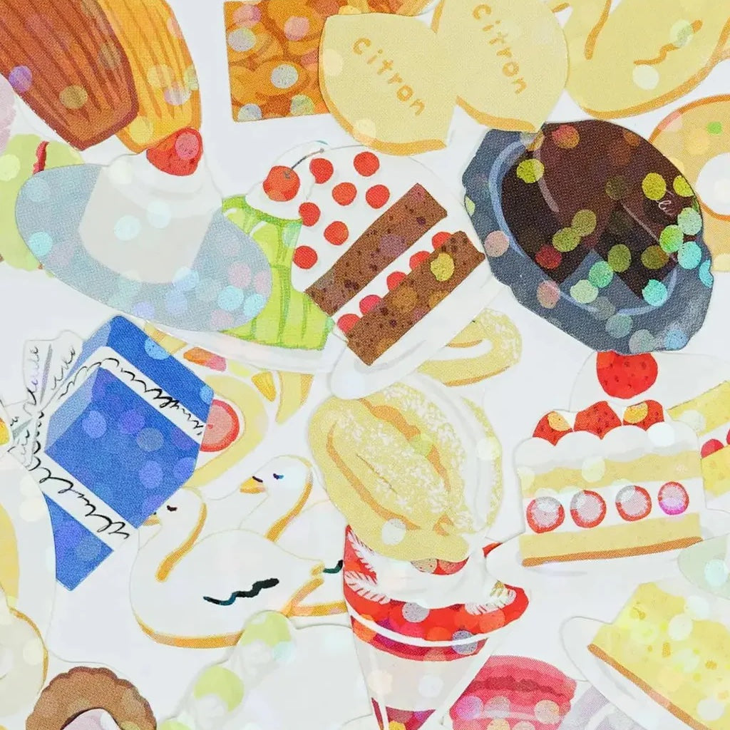 Greeting Life - Hako Seal - Mini Box of Flake Stickers - Western Sweets