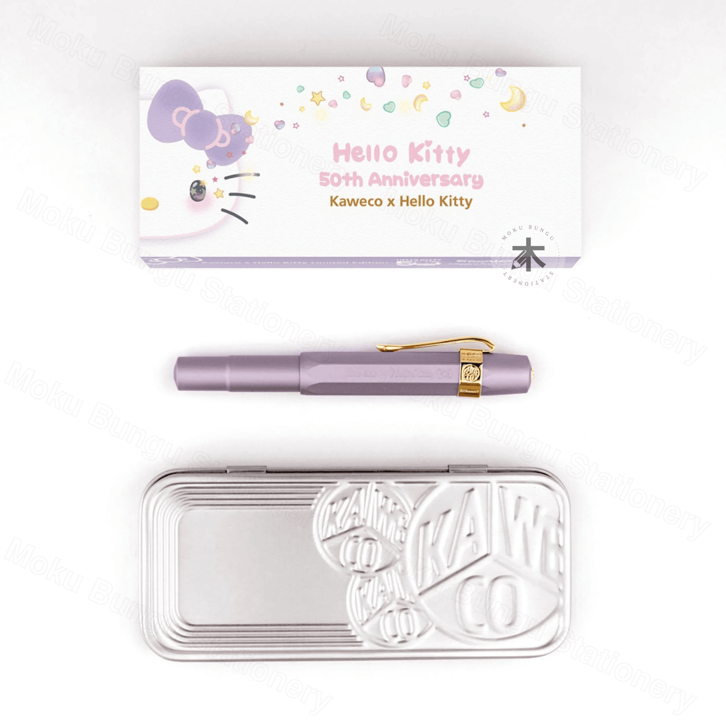 Kaweco x Hello Kitty - 50th Anniversary Limited Edition - AL Sport Fountain Pen - Lilac - Fine Nib