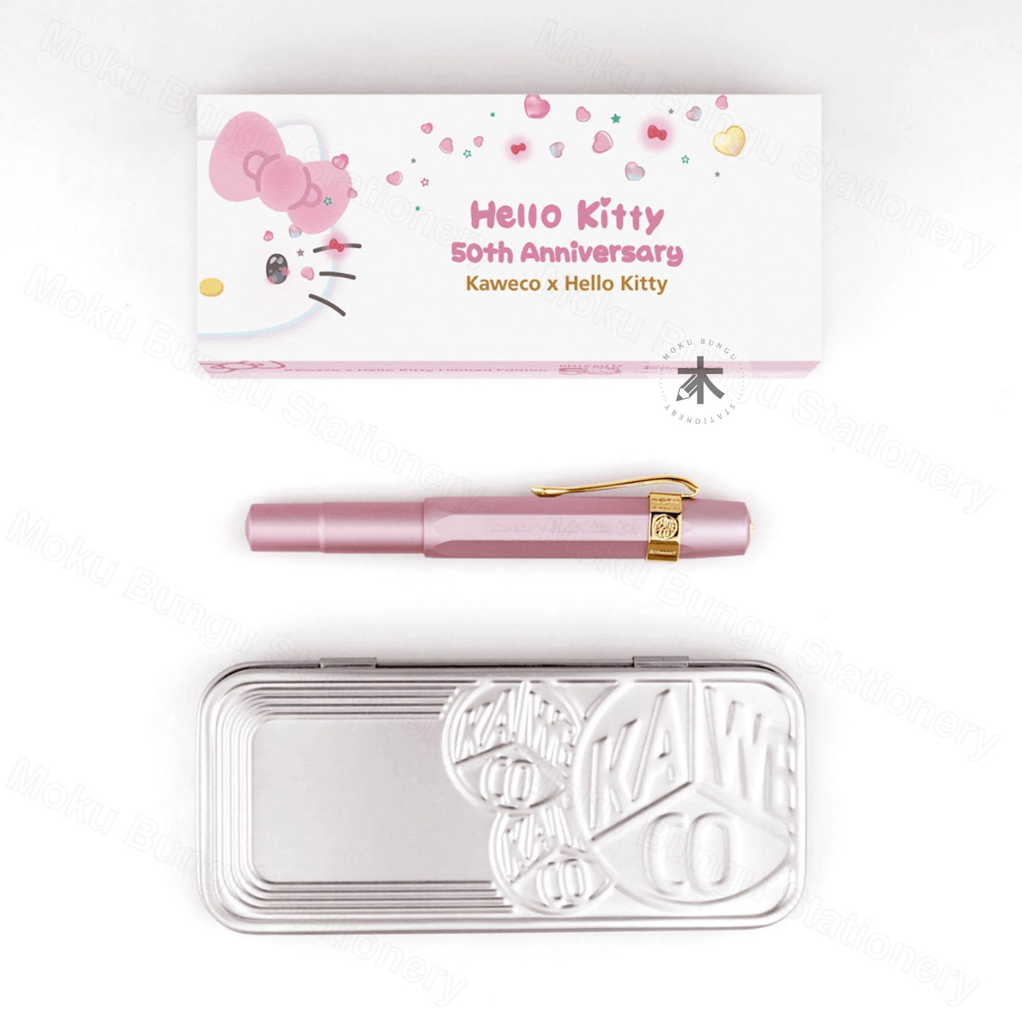Kaweco x Hello Kitty - 50th Anniversary Limited Edition - AL Sport Fountain Pen - Pink - Fine Nib