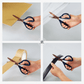 Kokuyo Saxa Advanced Scissors - Titanium Coating Blades - Dark Blue