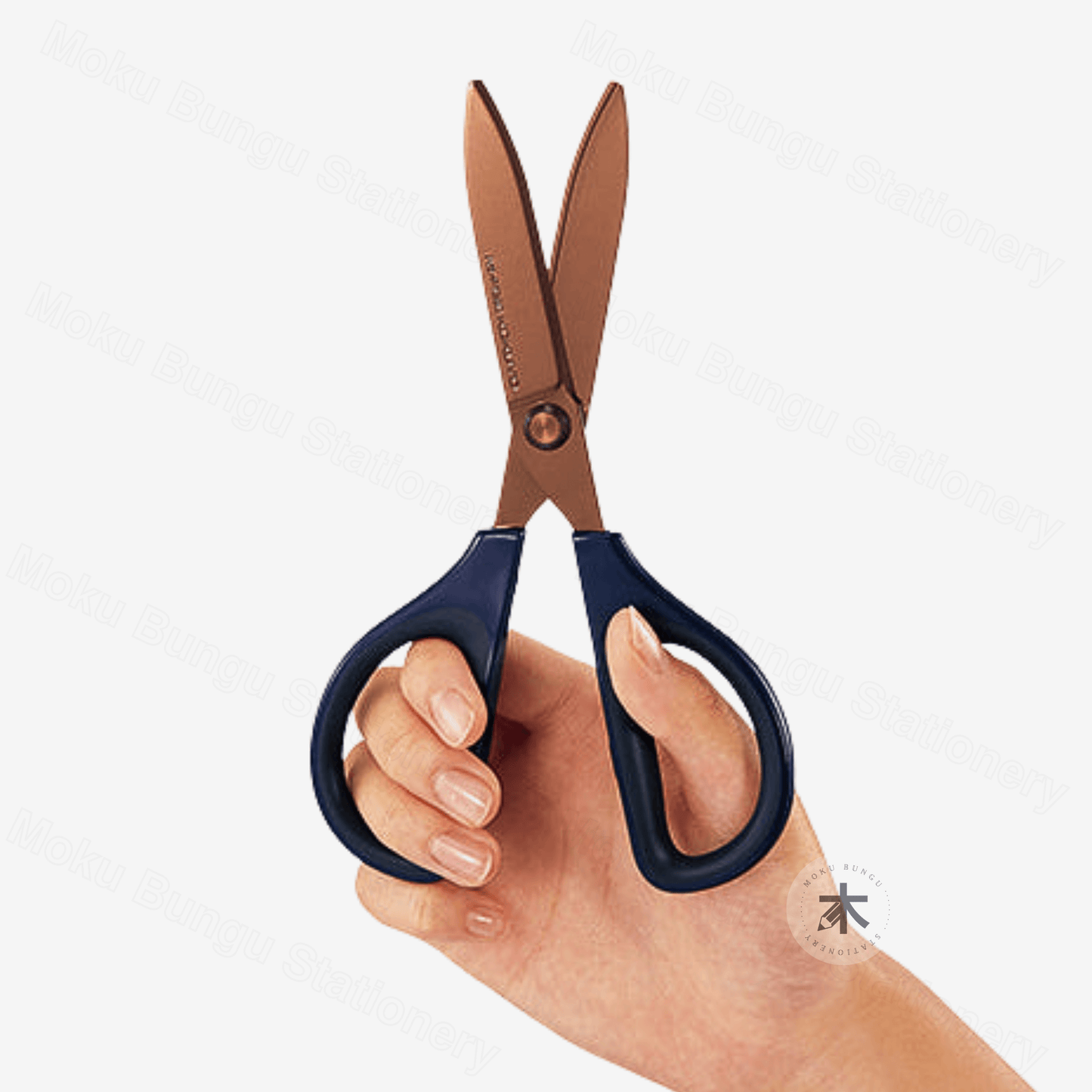 Kokuyo Saxa Advanced Scissors - Titanium Coating Blades - Navy