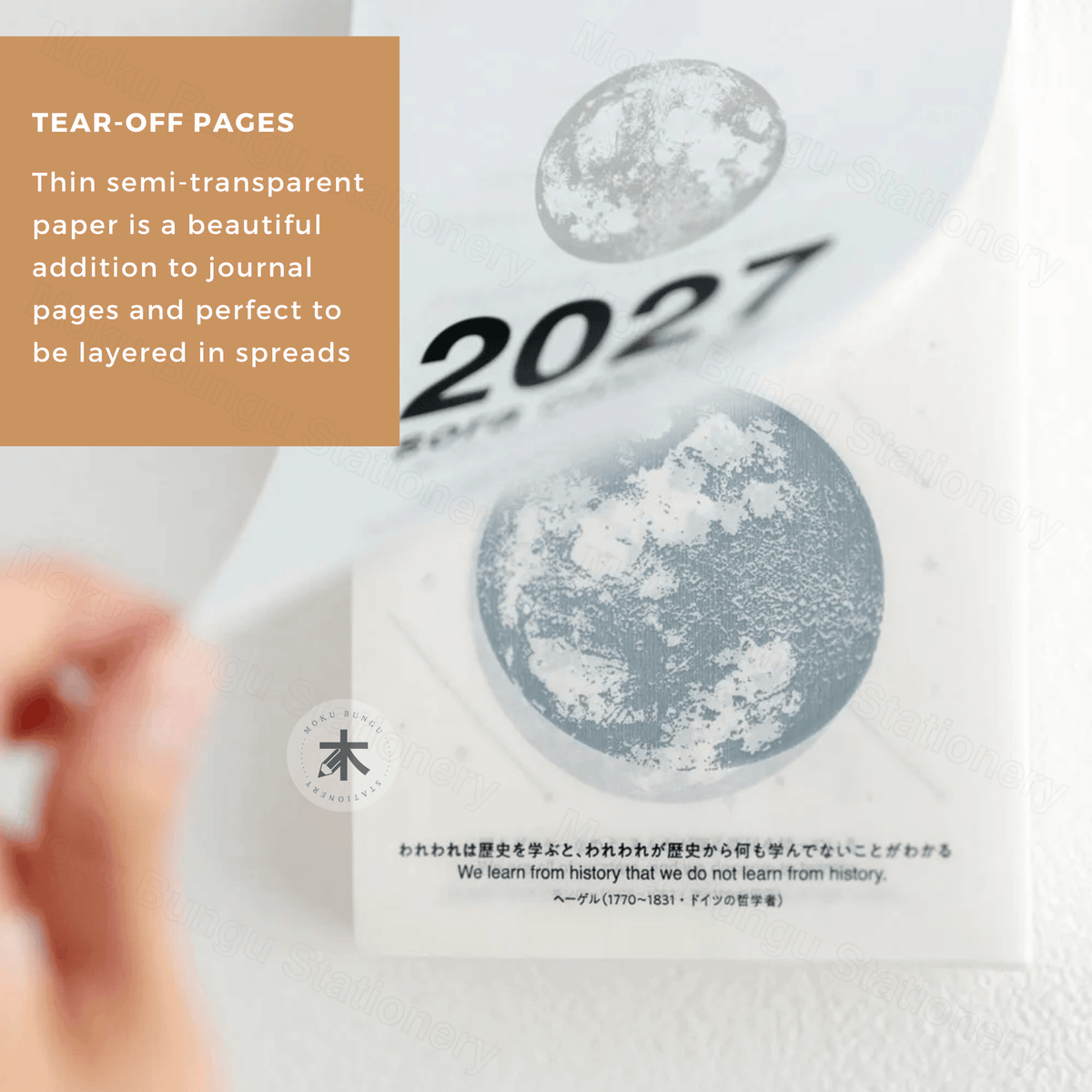 Koyomi Seikatsu - Shinnippon Calendar - 2027 Sora Daily Moon Calendar - 365 Days