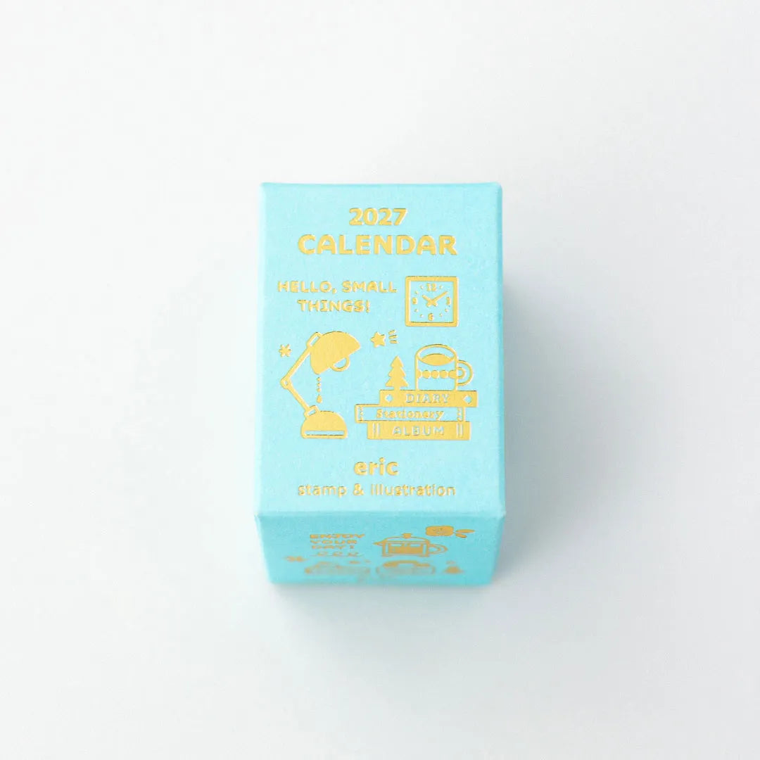 Koyomi Seikatsu - Shinnippon Calendar x Eric Small Things - 2027 Mini Rectangle Daily Calendar - 365 Day