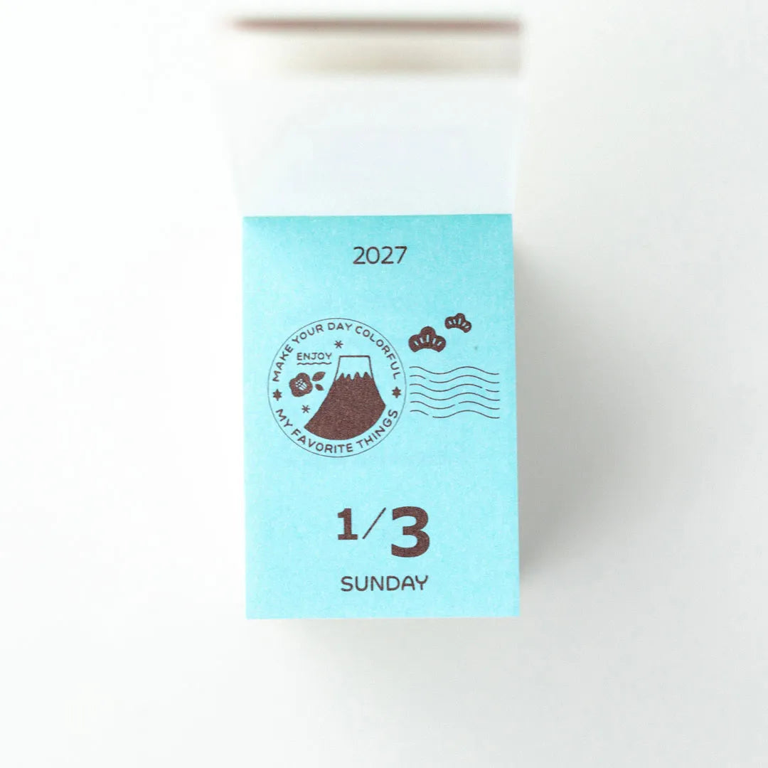 Koyomi Seikatsu - Shinnippon Calendar x Eric Small Things - 2027 Mini Rectangle Daily Calendar - 365 Day