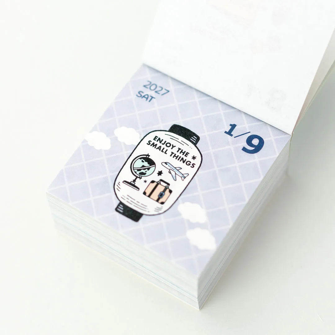 Koyomi Seikatsu - Shinnippon Calendar x Eric Small Things - 2027 Mini Square Daily Calendar - 365 Days