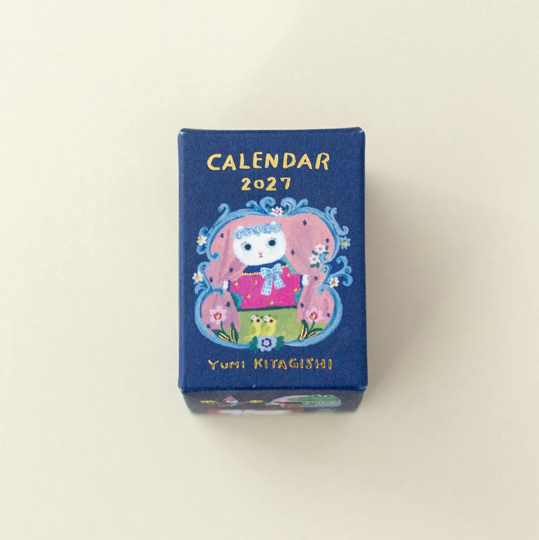 Koyomi Seikatsu - Shinnippon Calendar x Yumi Kitagishi - 2027 Mini Rectangle Daily Calendar - 365 Day