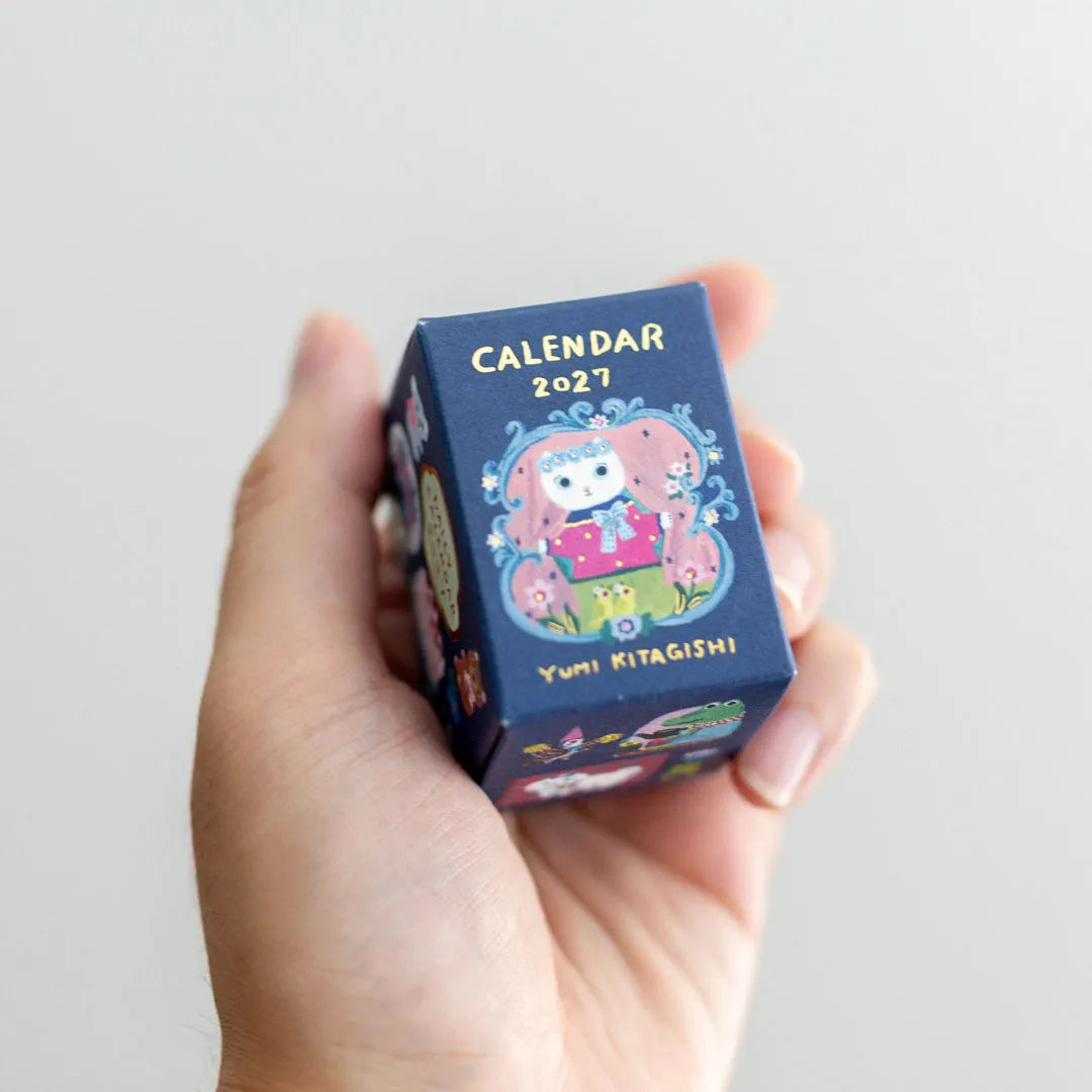 Koyomi Seikatsu - Shinnippon Calendar x Yumi Kitagishi - 2027 Mini Rectangle Daily Calendar - 365 Day
