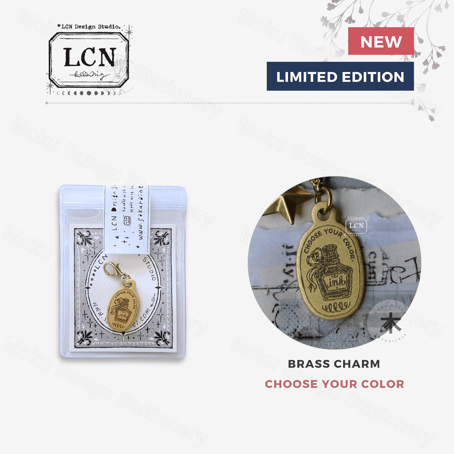 LCN Design Studio - Brass Charm - Choose Your Colour