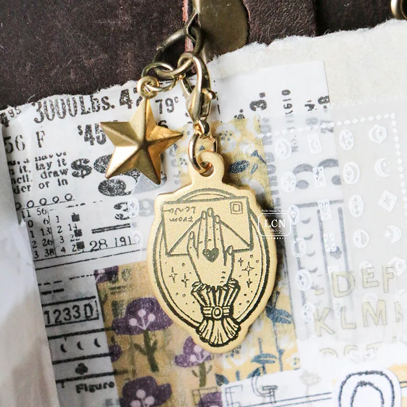 LCN Design Studio - Brass Charm - Hand Clip