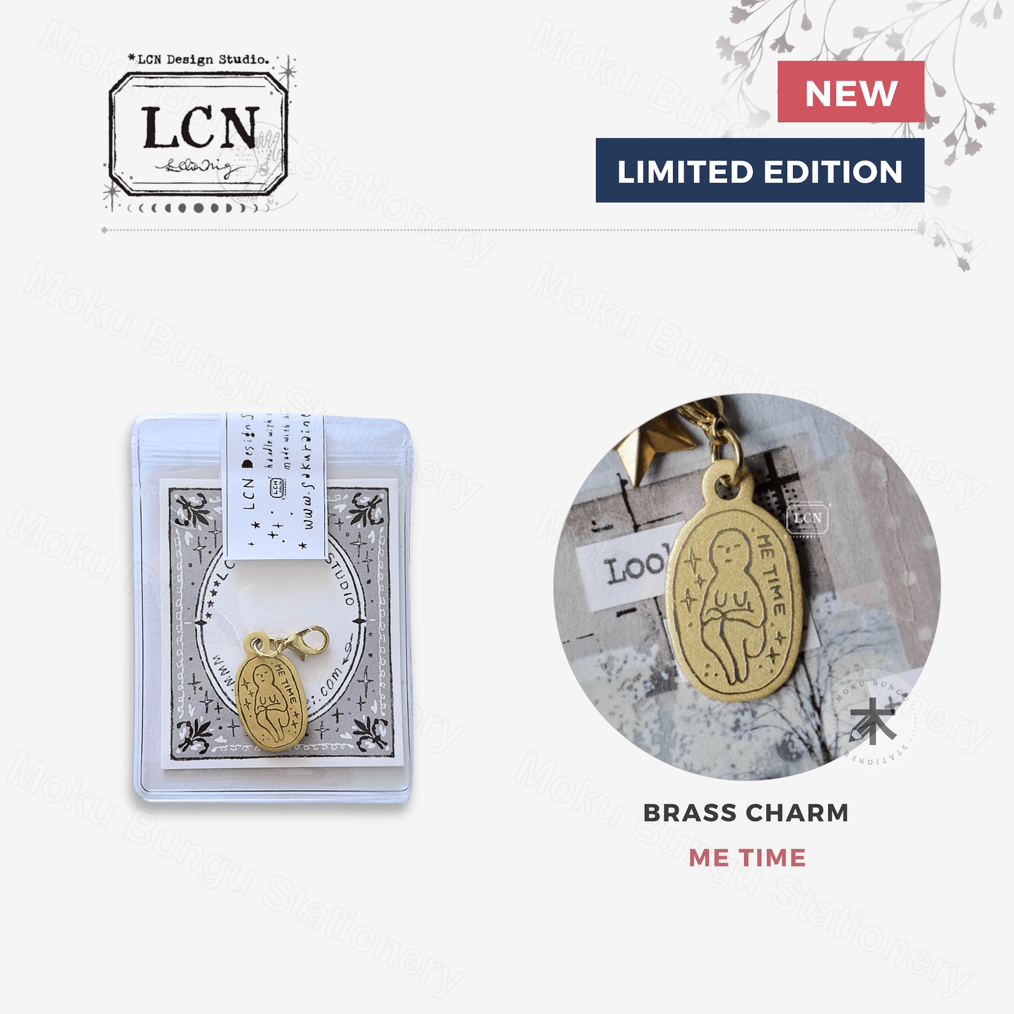 LCN Design Studio - Brass Charm - Me Time