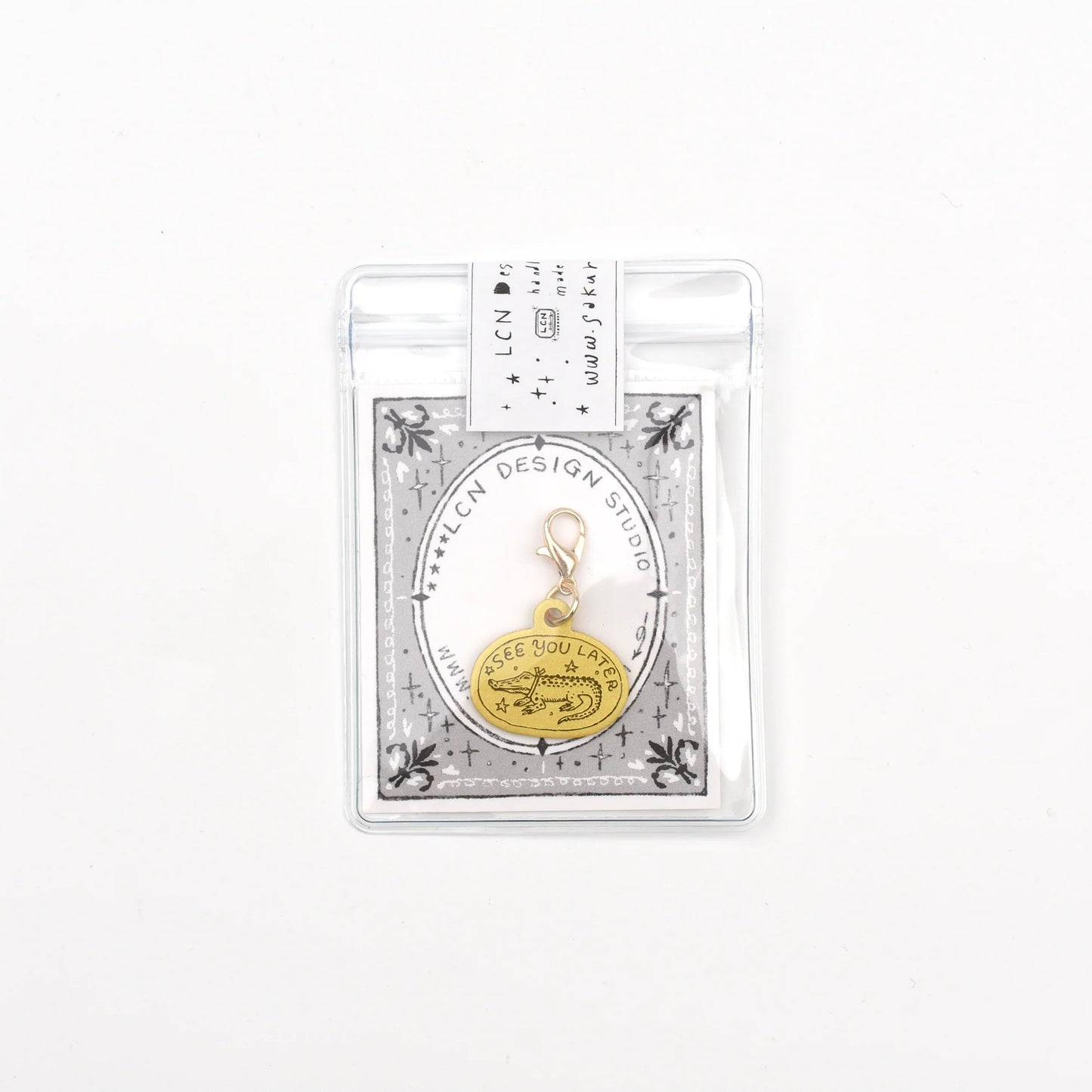 LCN Design Studio - Brass Charm - See You Later