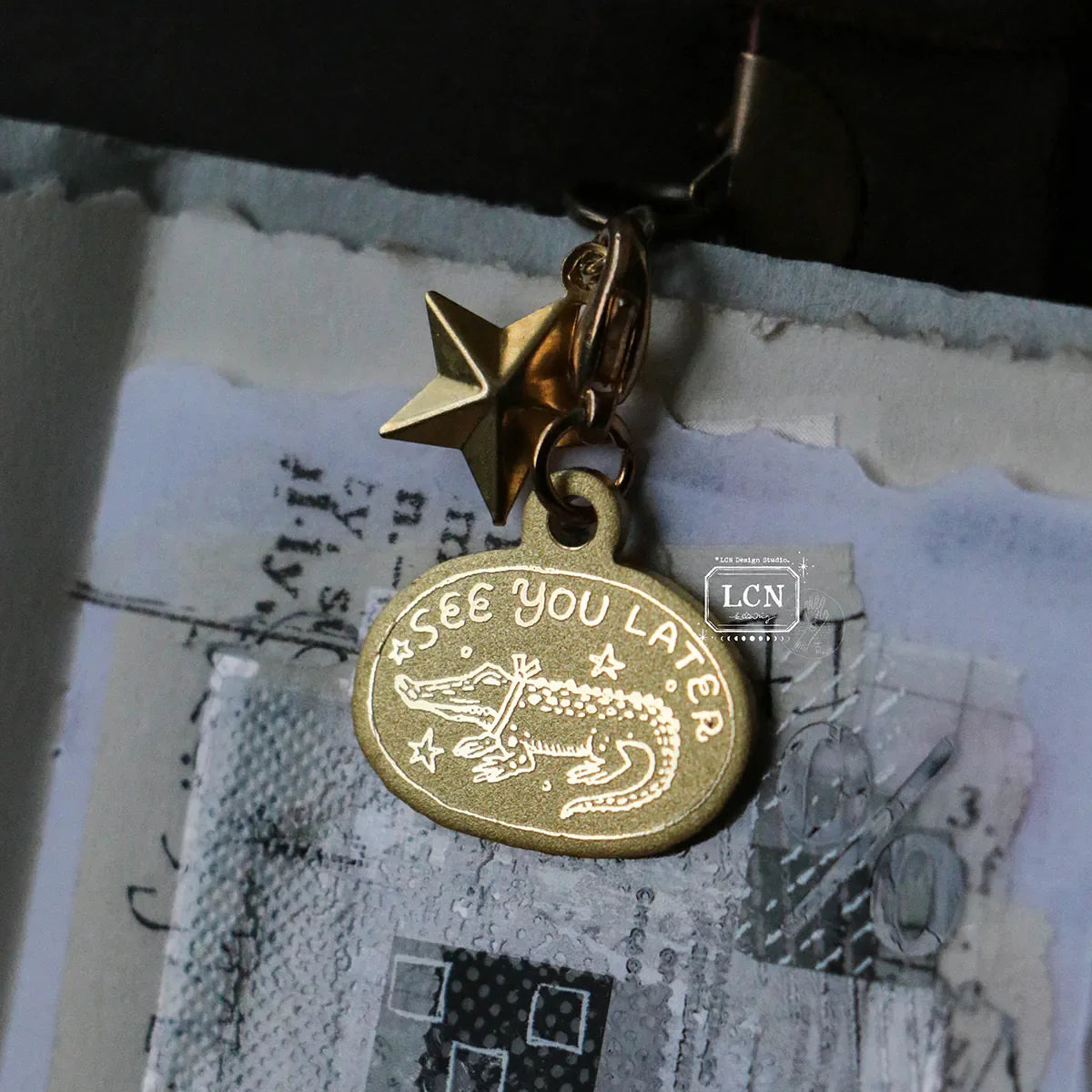 LCN Design Studio - Brass Charm - See You Later