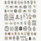 LCN Design Studio - Hako Seal - Mini Box of Flake Stickers - Full of Joy