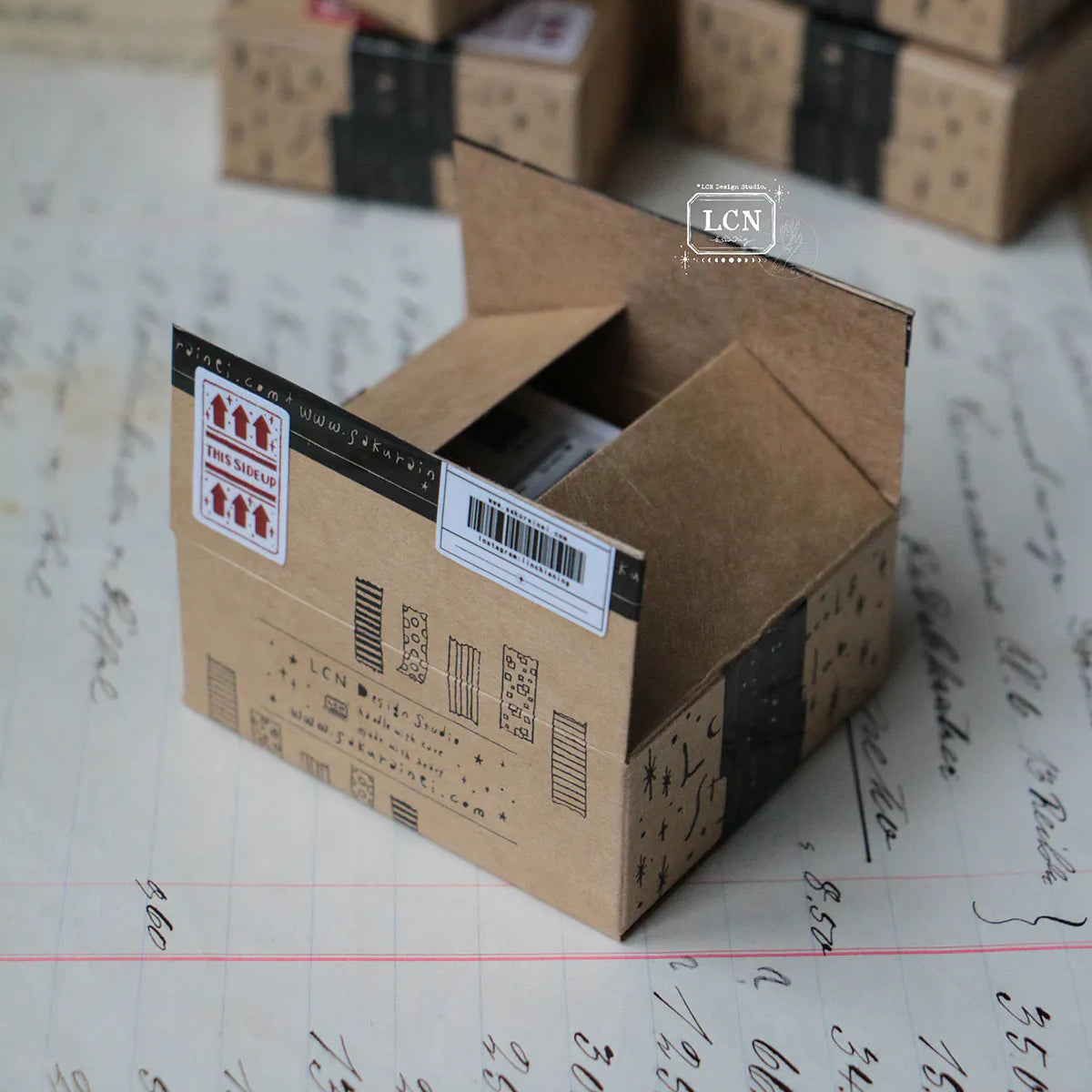 LCN Design Studio - Hako Seal - Mini Box of Flake Stickers - Full of Joy