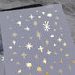 LCN Design Studio - Kiss-Cut PET Tape - Stars - Glossy Gold
